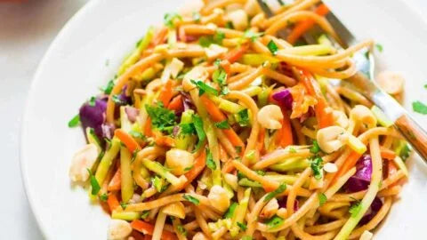 Cold Roll in a Bowl with Peanut Dressing *VG