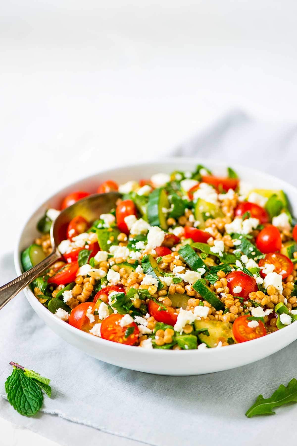 Pearl Couscous & Feta Salad