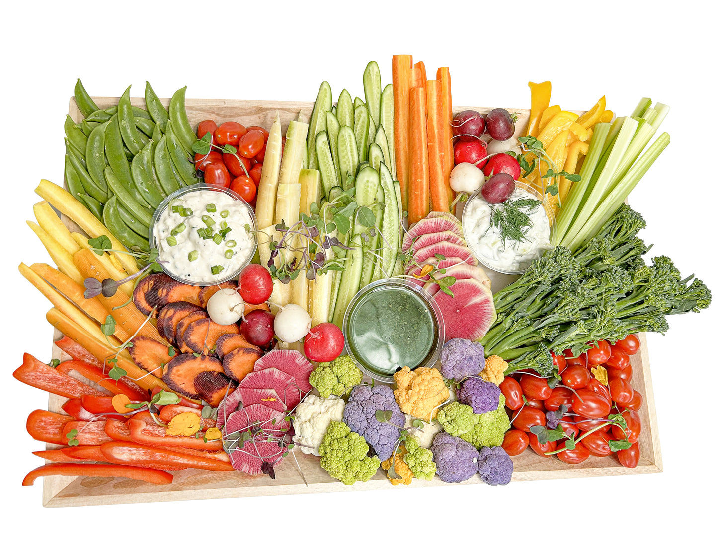 Medium Fresh Seasonal Vegetable Platter ( Serves 10-15)