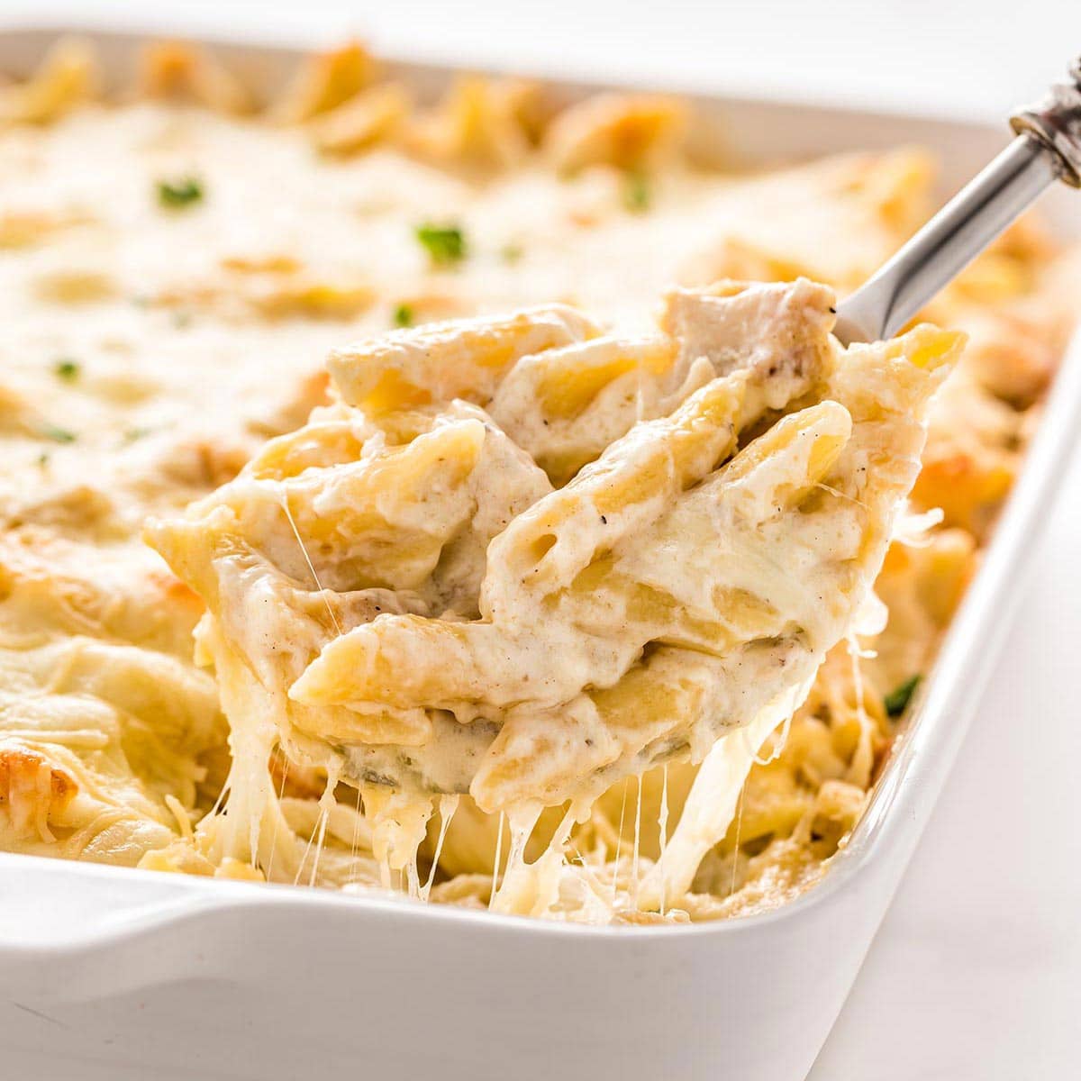 Frozen Penne Alfredo Chicken Bake
