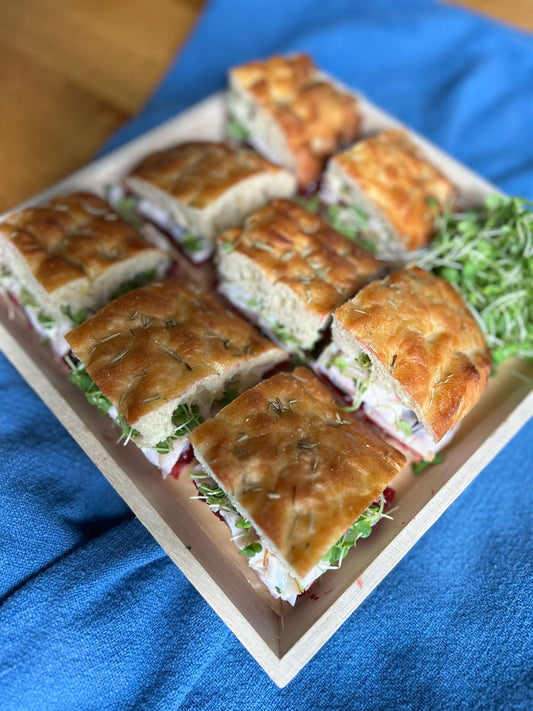 Focaccia Sandwiches ( Min Order 10)