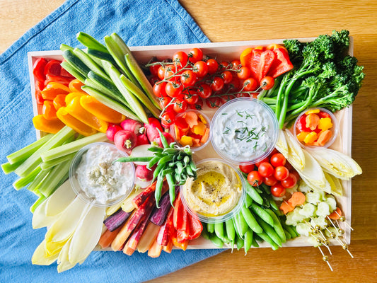 Large Fresh Seasonal Vegetable Platter ( Serves 15-20)