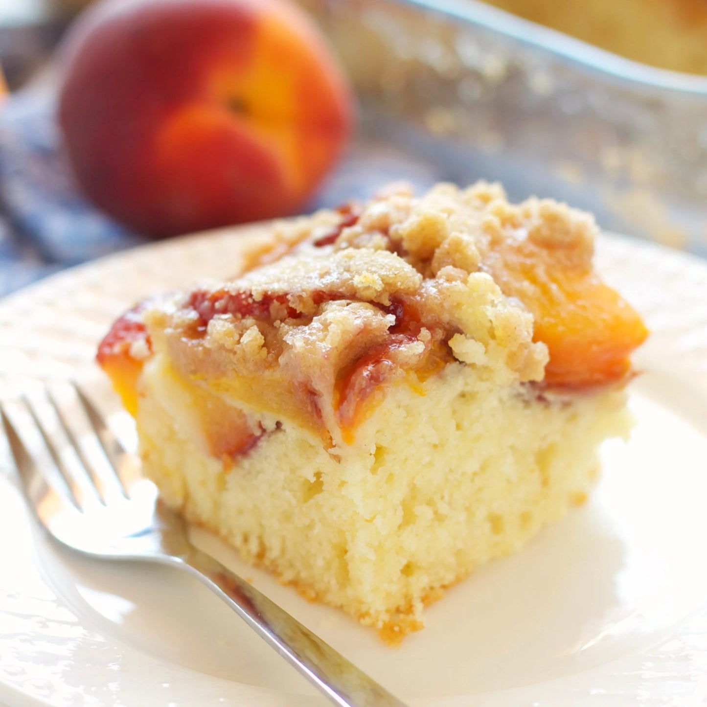 Ontario Peach & Nectarine Streusel Cake