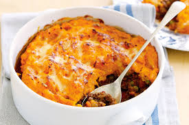 Frozen Cottage Pie with Sweet Potato Mash